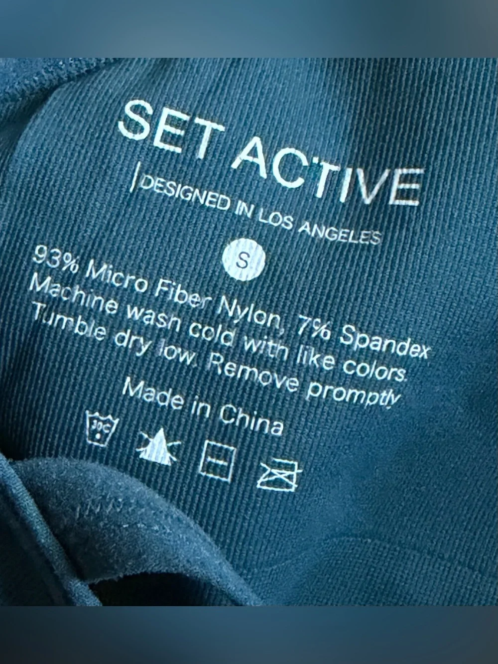 SET Active Deep Teal Seamless Sports Bra - Picture 4 of 5